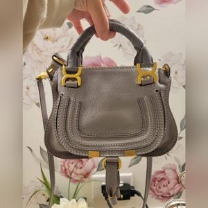 AUTHENTIC CHLOE MINI MARCIE SATCHEL GRAY